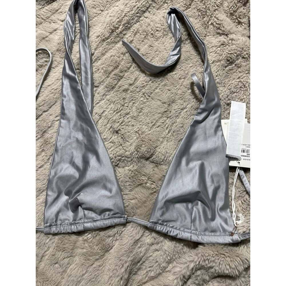 Good American Ruched Halter Bikini Top - Picture 7 of 7